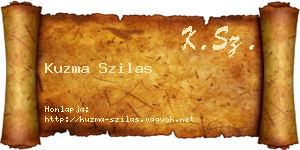 Kuzma Szilas névjegykártya